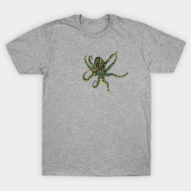 Blue-ringed octopus T-Shirt by VibeCeramicStudios